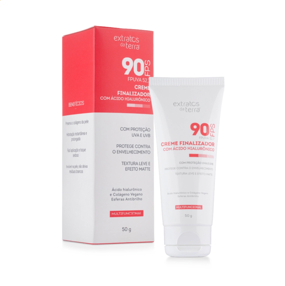 Creme Finalizador com Ácido Hialurônico FPS 90